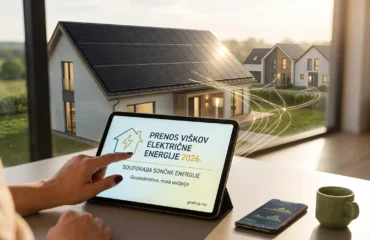 Prenos viškov električne energije in souporaba sončne energije Prenos viškov električne energije 2026