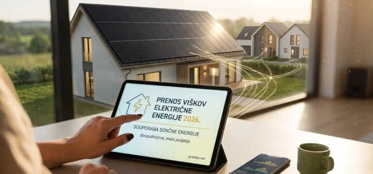 Prenos viškov električne energije in souporaba sončne energije Prenos viškov električne energije 2026