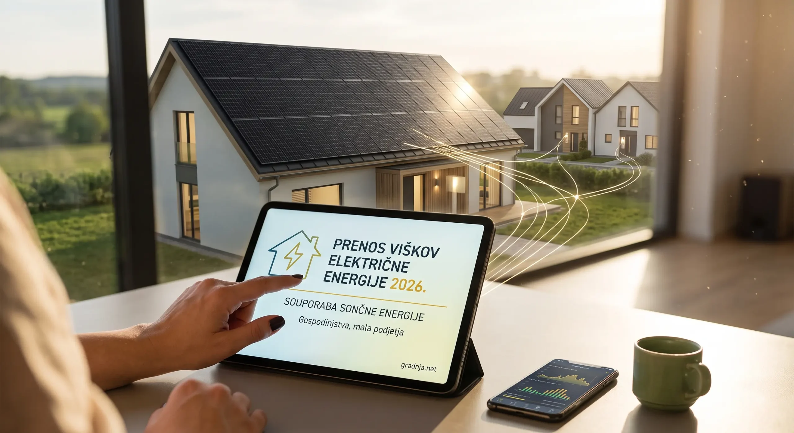Prenos viškov električne energije in souporaba sončne energije Prenos viškov električne energije 2026